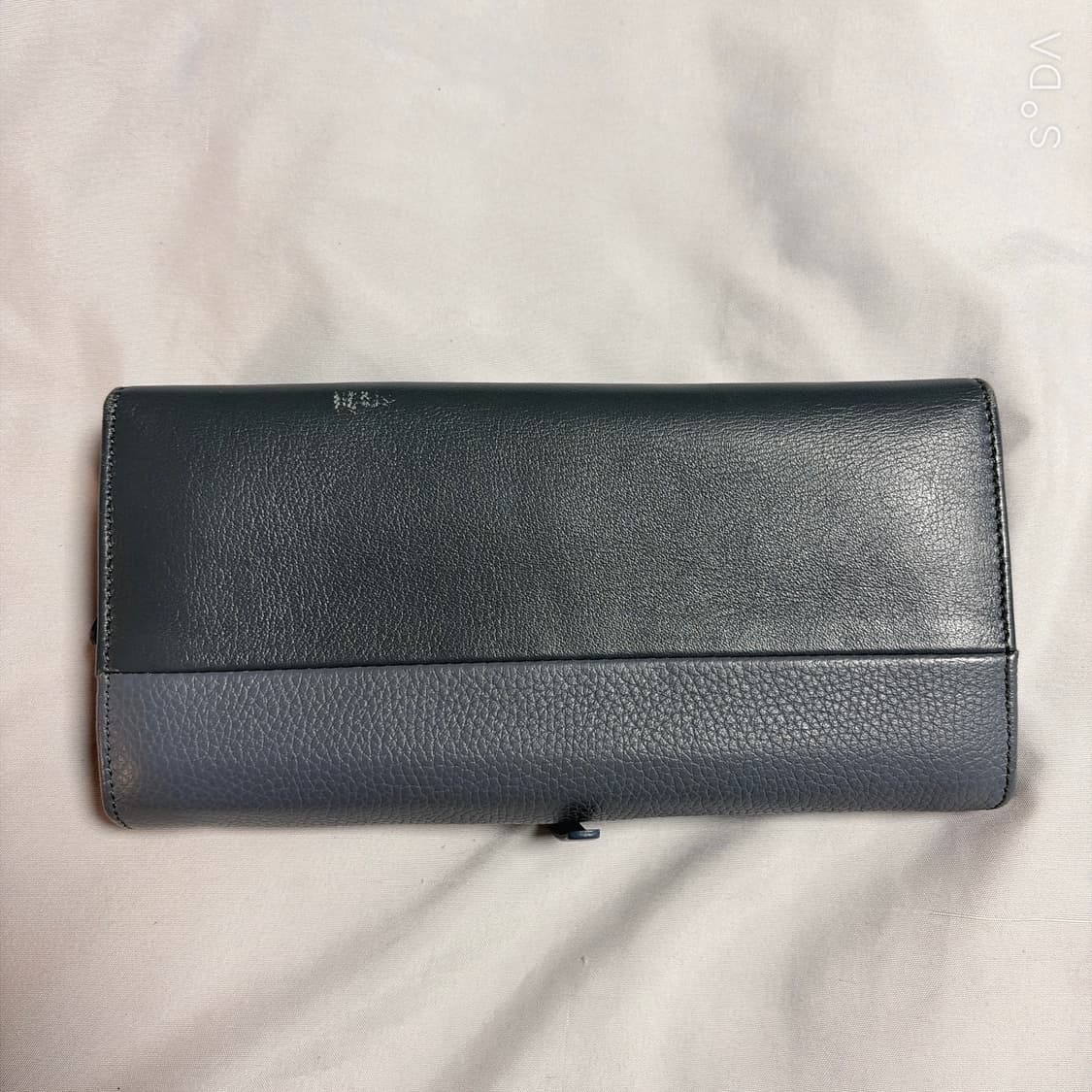 끌로에 장지갑 블루 그레이 레더 상품이미지3