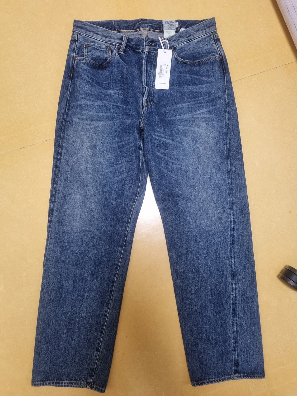 (금요일까지 판매) 카키스 블레이크 진 미드 블루 L사이즈 새상품 상품이미지1