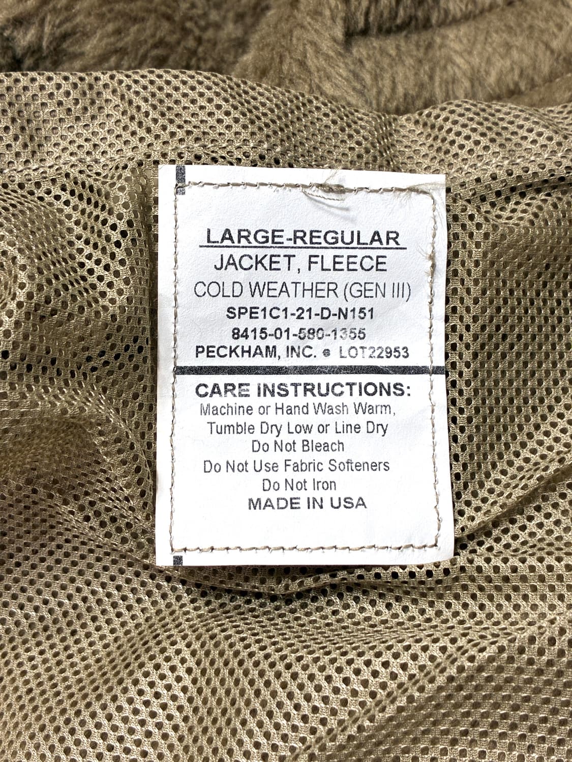 미군 폴라텍 후리스 (105-110) 상품이미지9