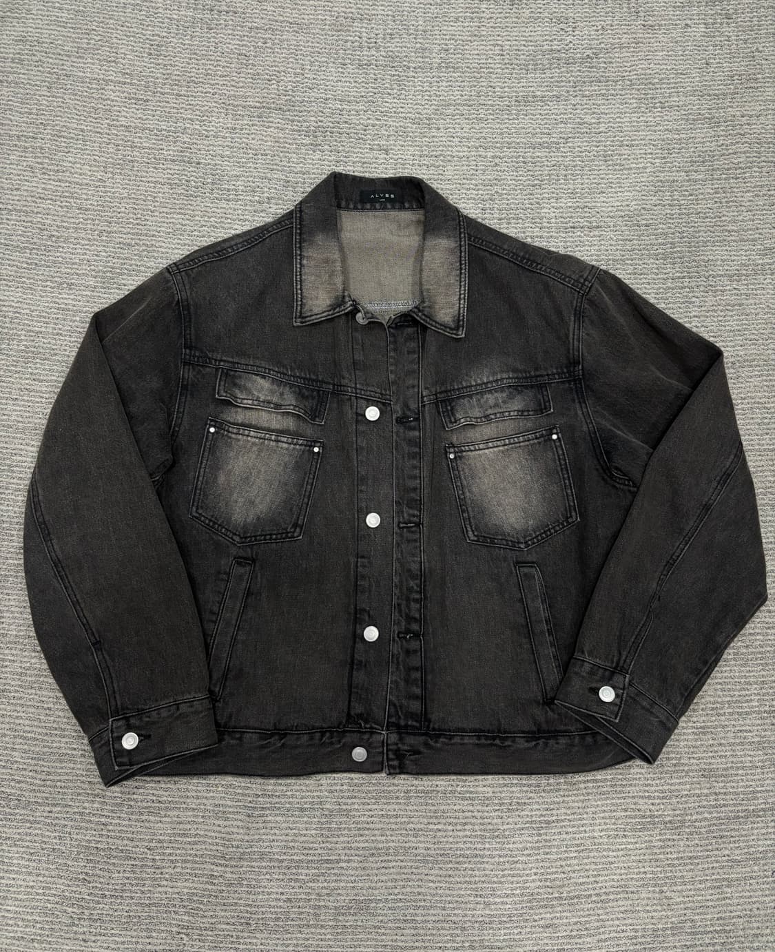 알리스 데님 트러커 자켓 빈티지 브라운L 상품이미지1