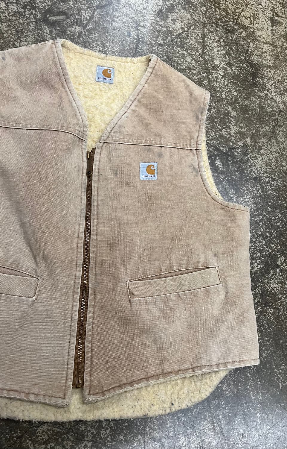 80s 칼하트 샌드스톤 베스트 조끼 상품이미지3