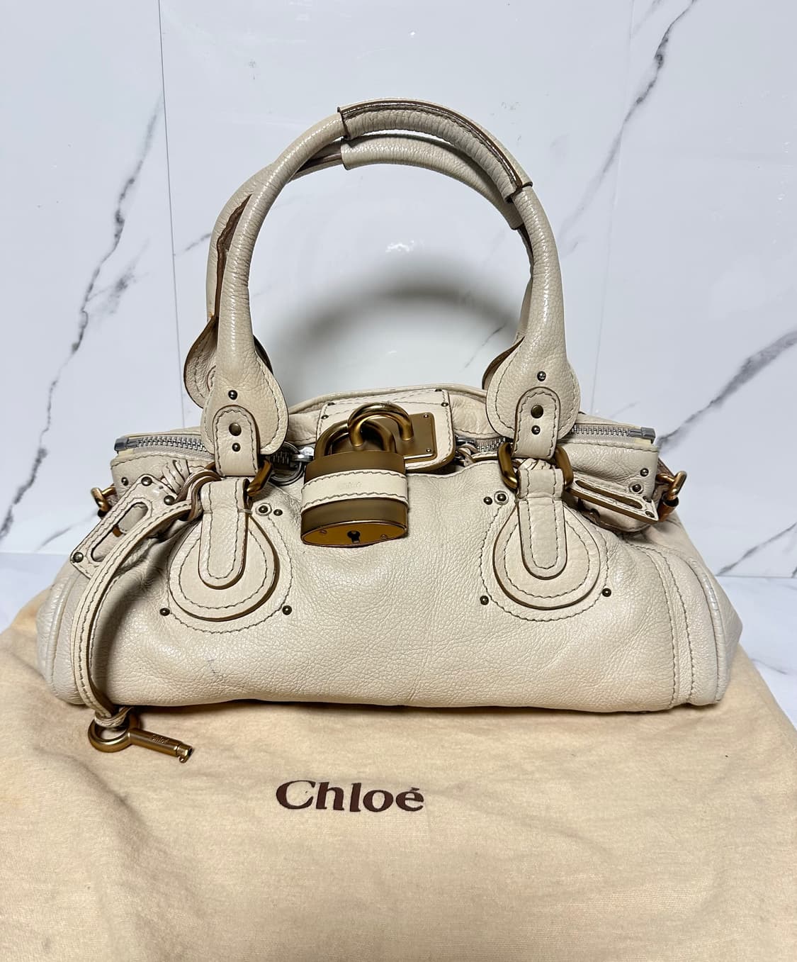 [정품] 끌로에 패딩턴백 아이보리 상품이미지9