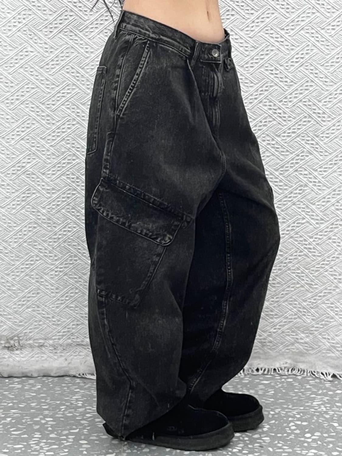 자라 빈티지 스트릿 펑크 힙합 빅 카고팬츠 34인치 C10322 상품이미지1