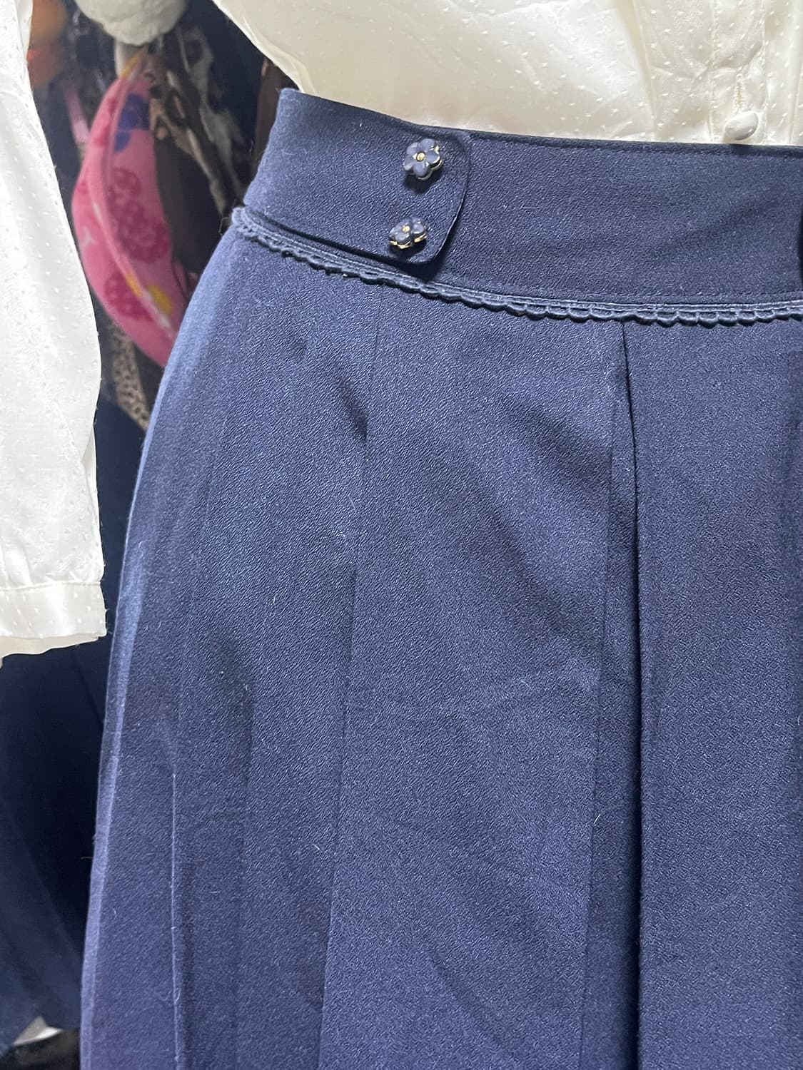 Jpn 교복st 네이비 플리츠 스커트 상품이미지2