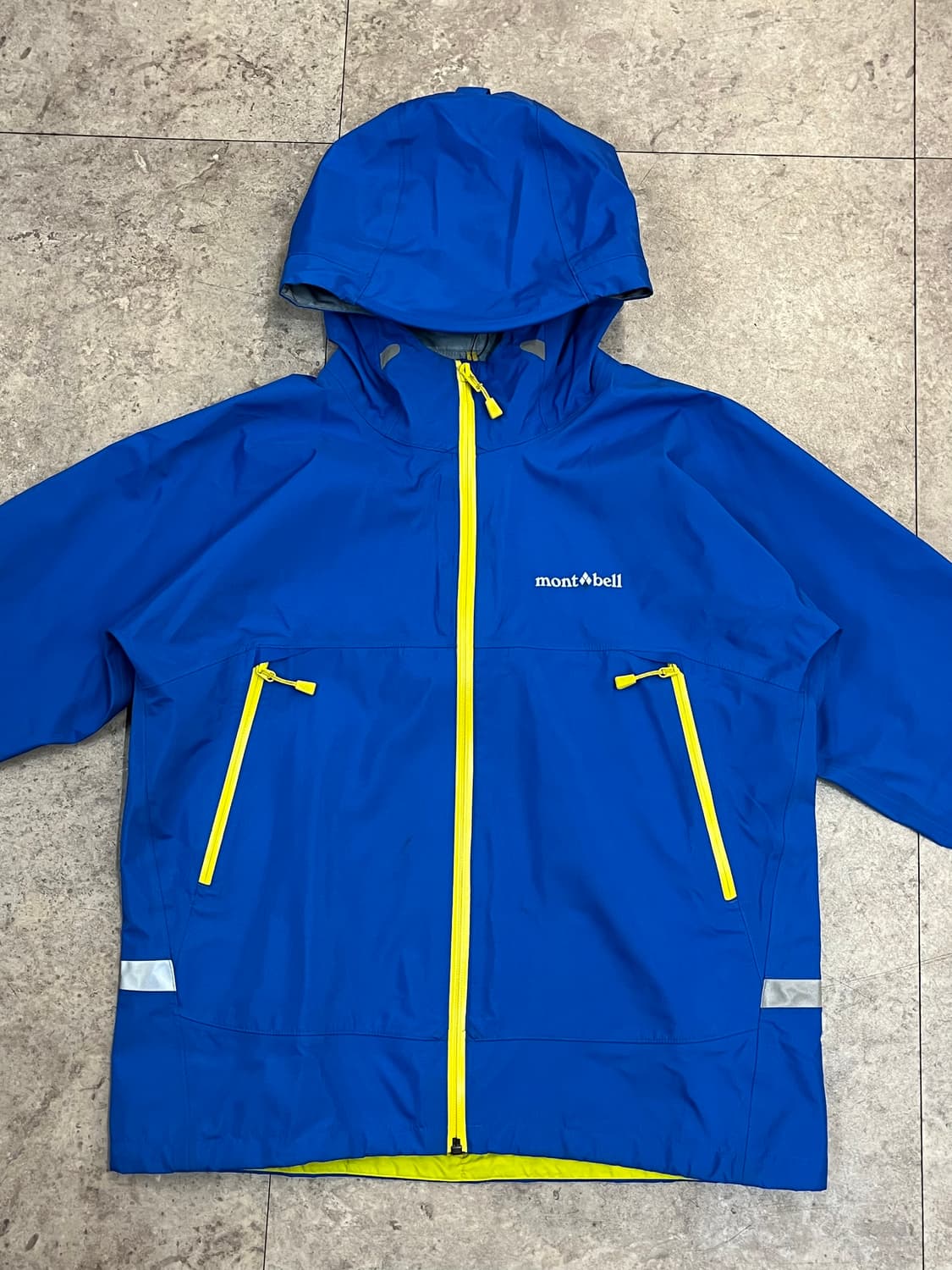 몽벨 후드 바람막이 자켓 블루 키즈 160 #csz2842 상품이미지5