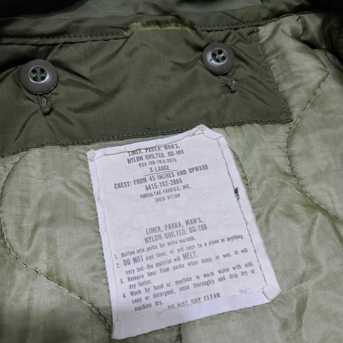 오리지널 m65 피쉬테일 개파카[XL] 상품이미지7