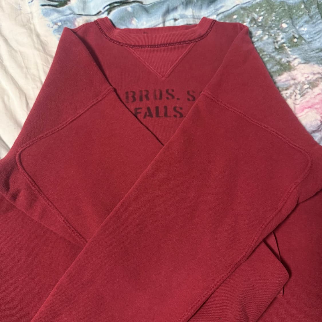 [42]웨어하우스 Lot.403 "ROGERS BROS" 버건디스웻셔츠 상품이미지4