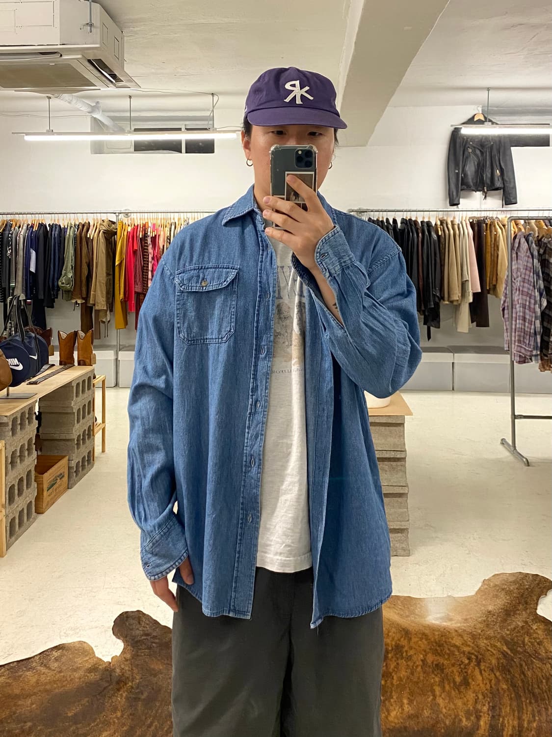 WRANGLER denim work shirts 랭글러 데님 워크 셔츠 상품이미지8