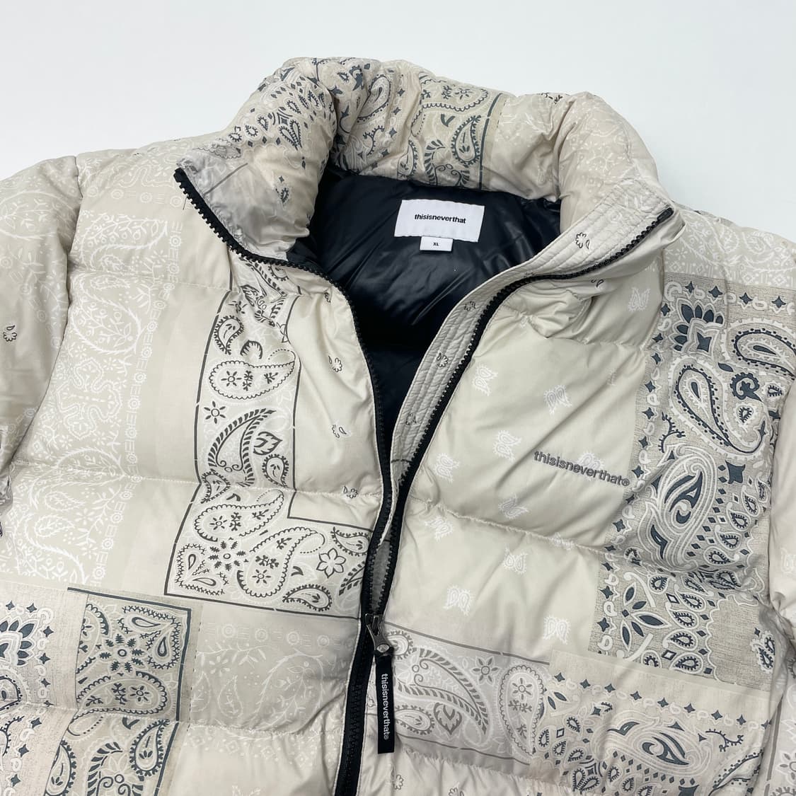 [중고] 디스이즈네버댓 페이즐리 덕다운 패딩 점퍼 XL 상품이미지4