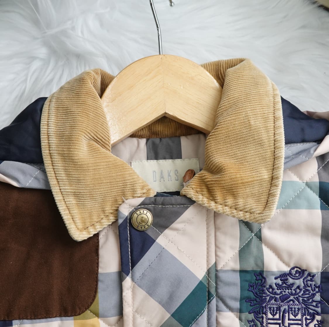 DAKS 닥스 키즈 브리티시 체크 퀼팅 자켓 1850 상품이미지4