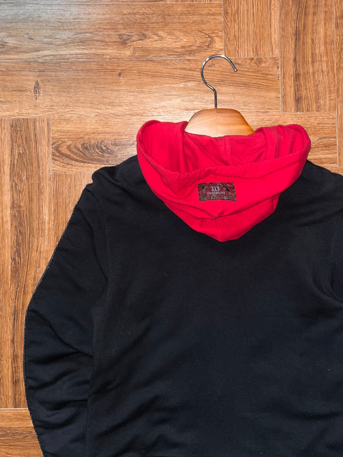 INDIBUNI 빈티지 레이어드 자수 후드집업 상품이미지5