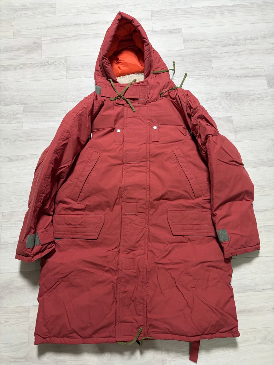 ODS 올리브드랩서비스 문트리퍼 파카 빈티지 레드 L 판매 상품이미지1