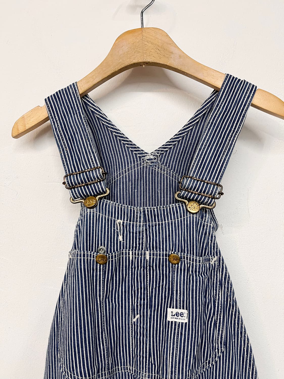 리 스트라이프 데님 오버롤 상품이미지5