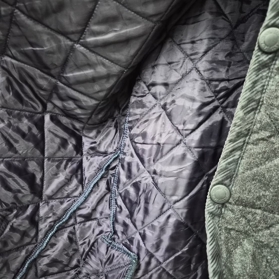 라벤햄 클래식 블랙 퀼팅 자켓 남성 M 상품이미지8