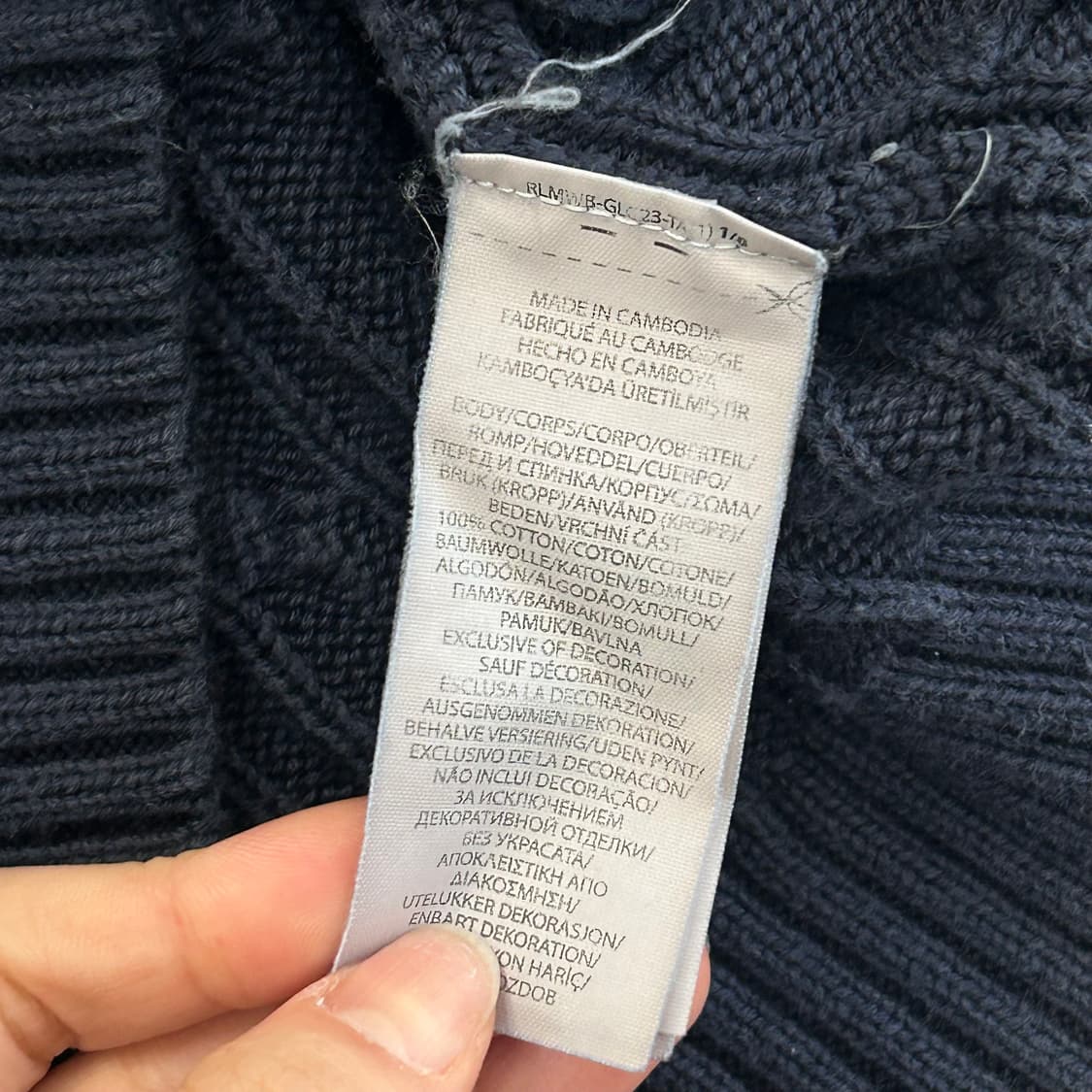 Polo 폴로 레드포니 네이비 케이블 니트 상품이미지6