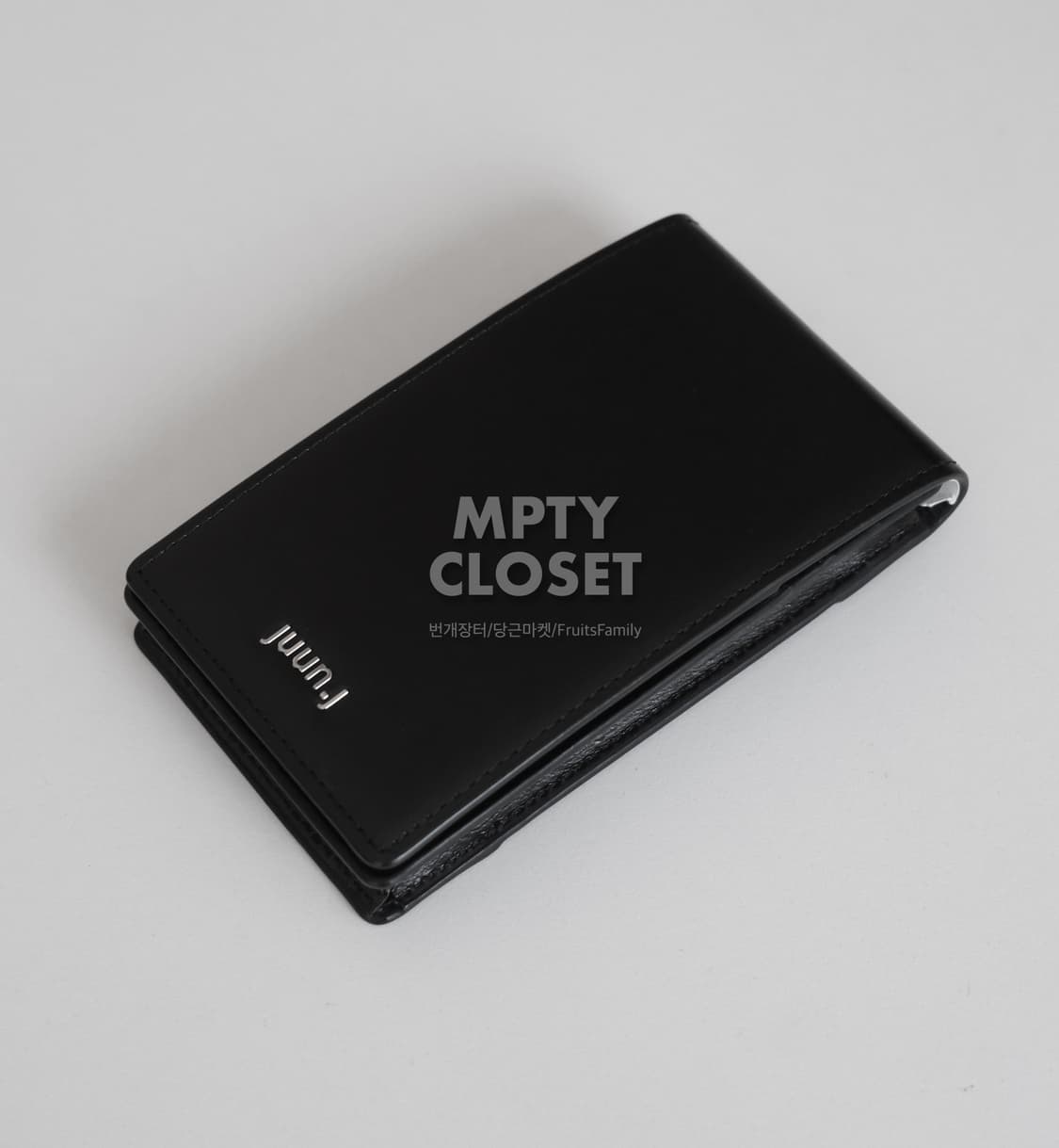 준지 복스 가죽 카드지갑 블랙 상품이미지1