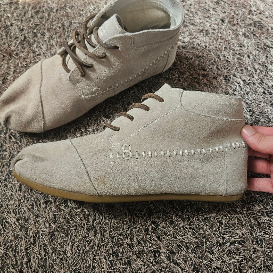 탐즈(TOMS) 가죽 스웨이드 데저트 부츠 M9 size 상품이미지3