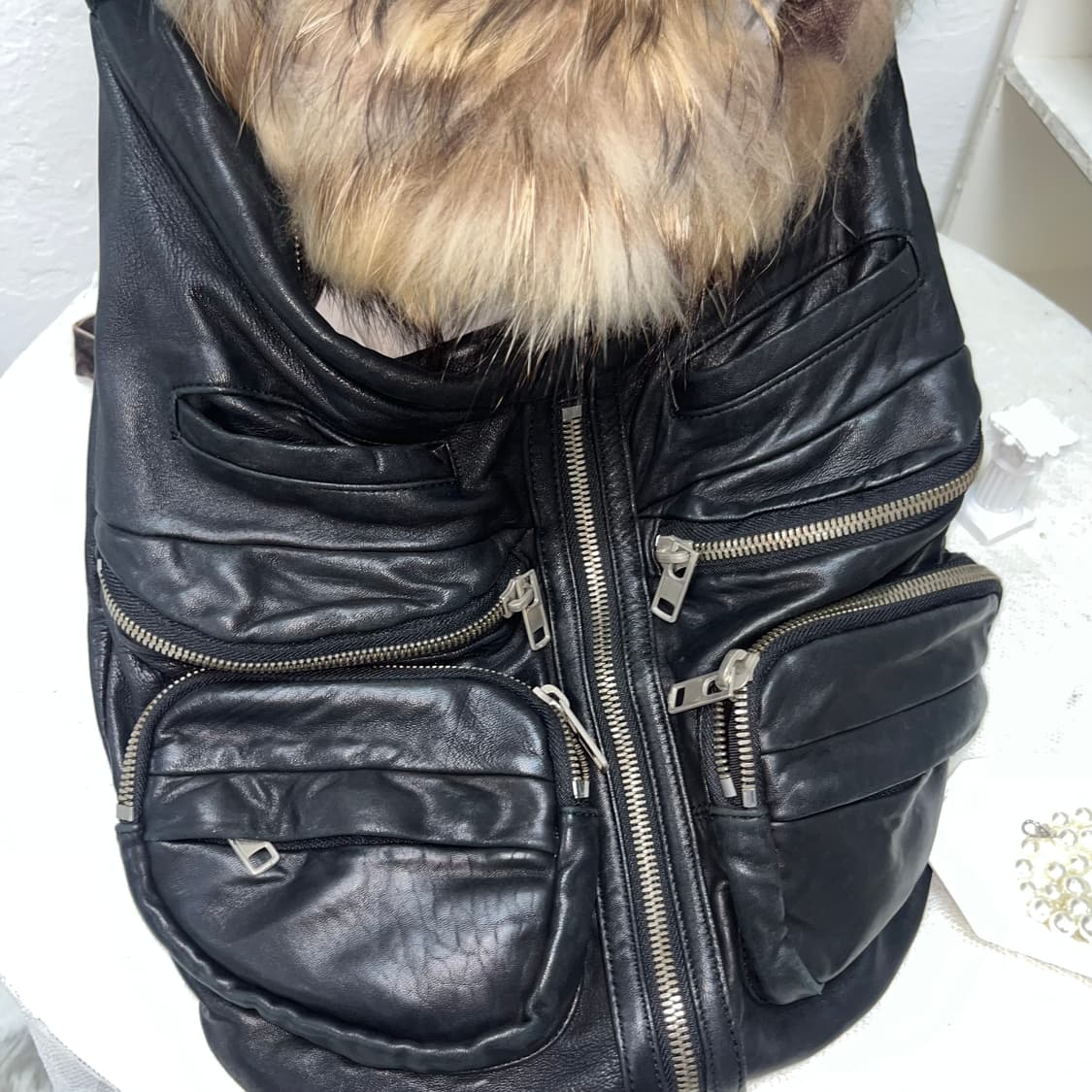 빈티지 집업 포켓 숄더백 상품이미지2
