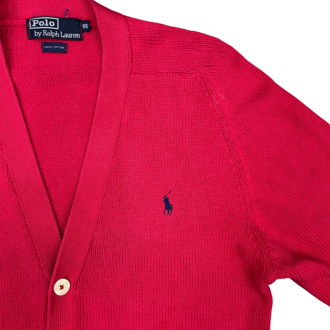 90's 폴로 코튼 가디건 상품이미지3