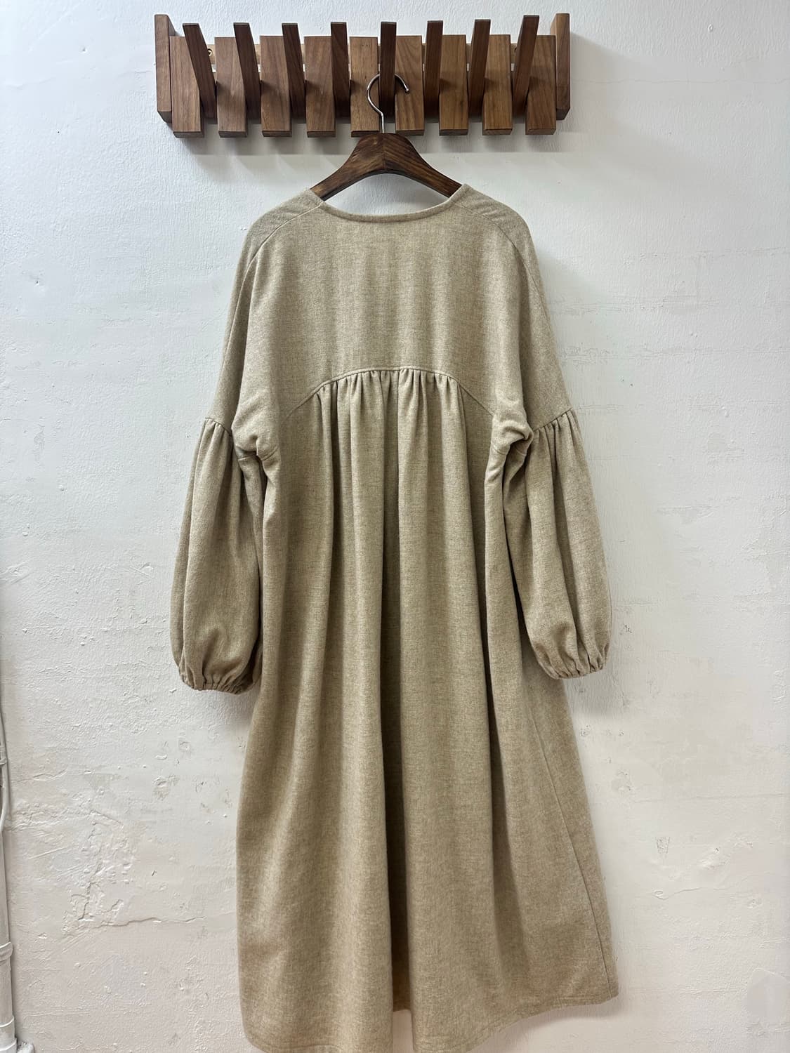 일본빈티지 셔링 루즈핏 롱 원피스 상품이미지5