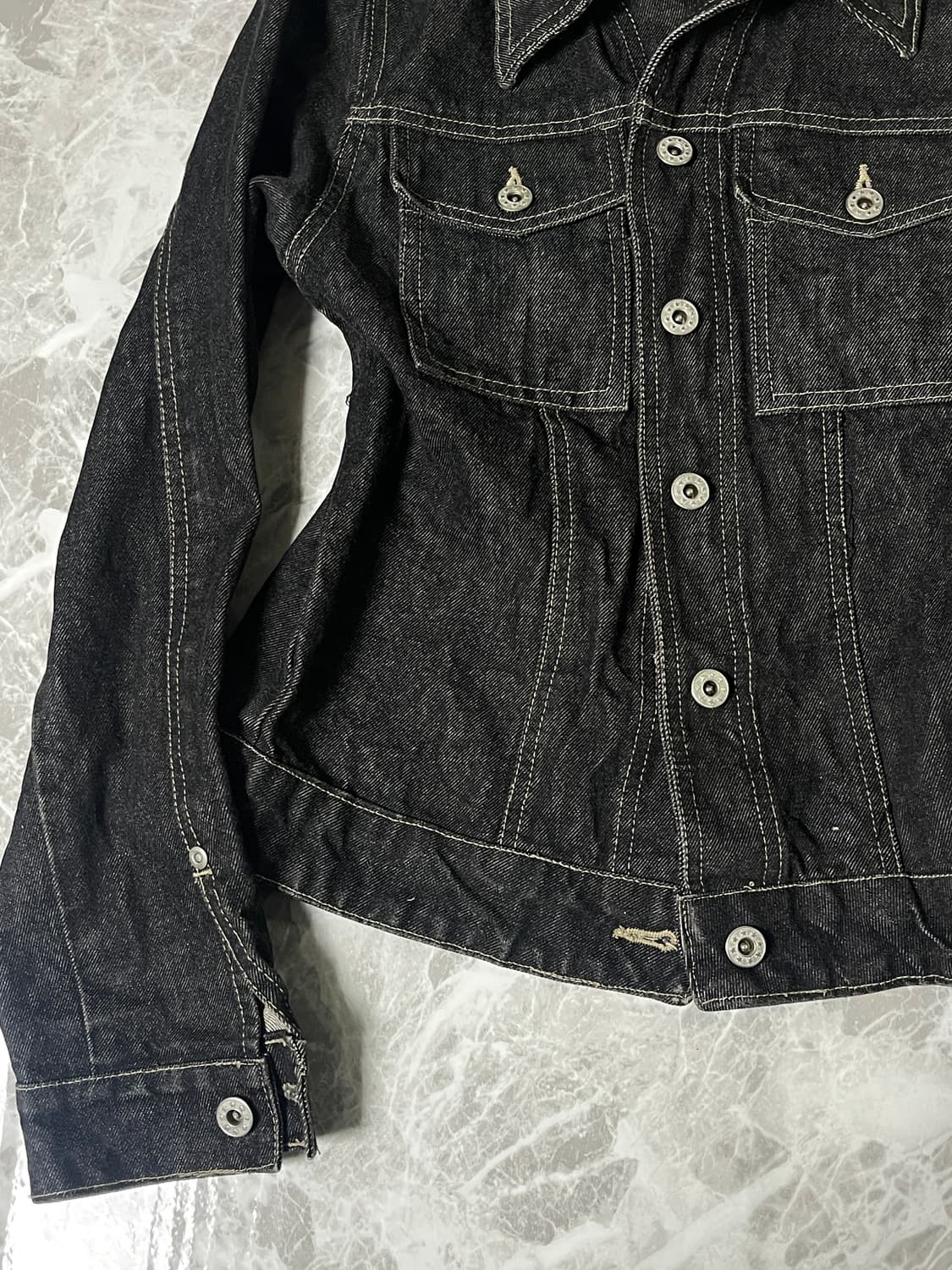 unity black denim jacket 상품이미지4