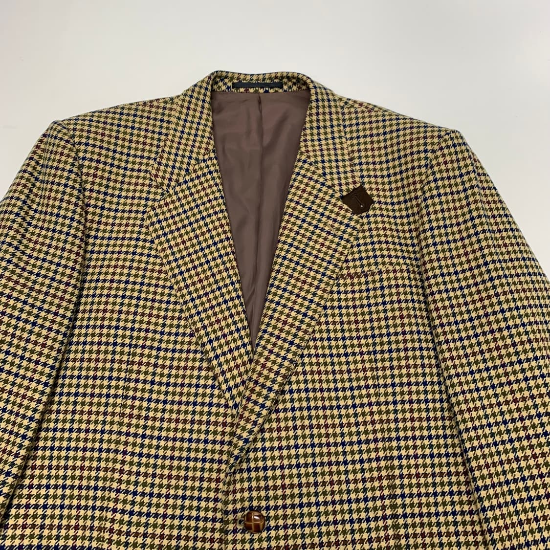입생로랑 하운드투스 체크 캐시미어 혼방 블레이져 자켓 (105) 상품이미지2