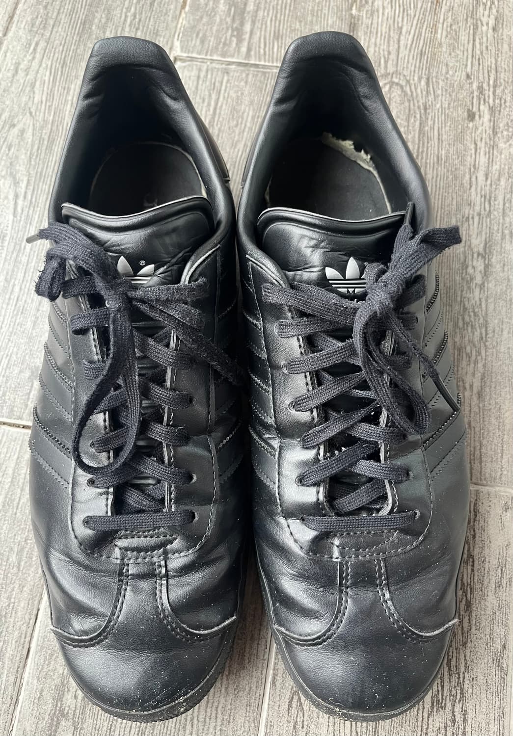 아디다스 가젤 레더 올블랙 280 상품이미지1