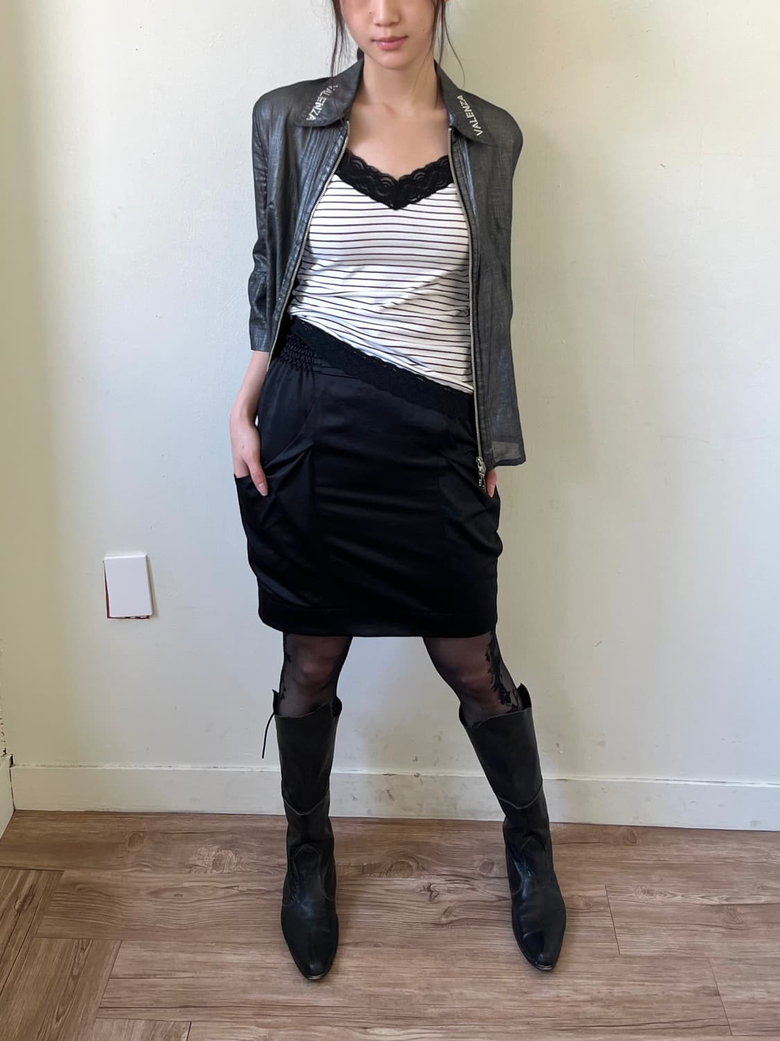 VALENZA 시스루 셔츠 자켓 상품이미지8