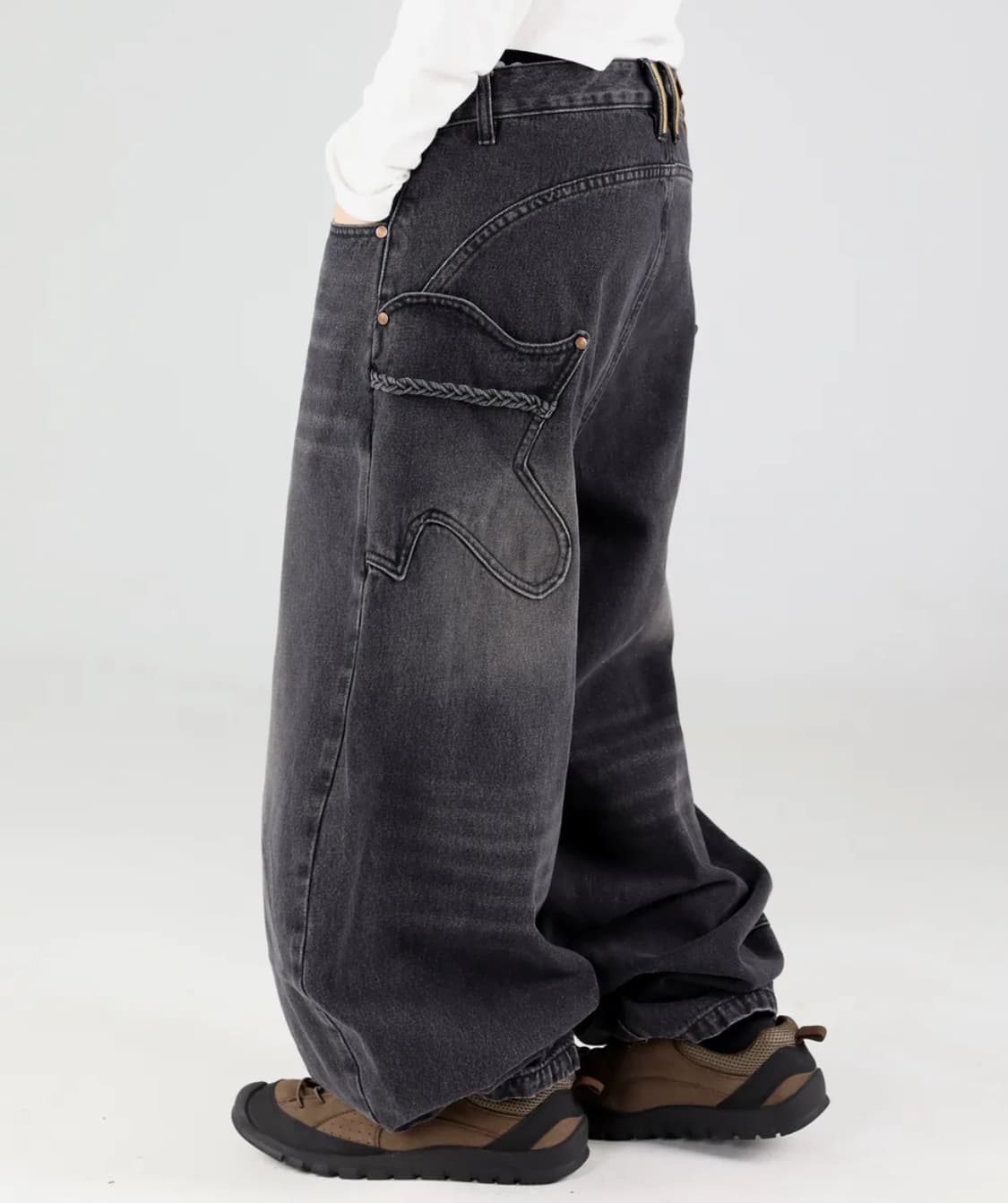 루나키후 워싱 벌룬 데님 상품이미지1