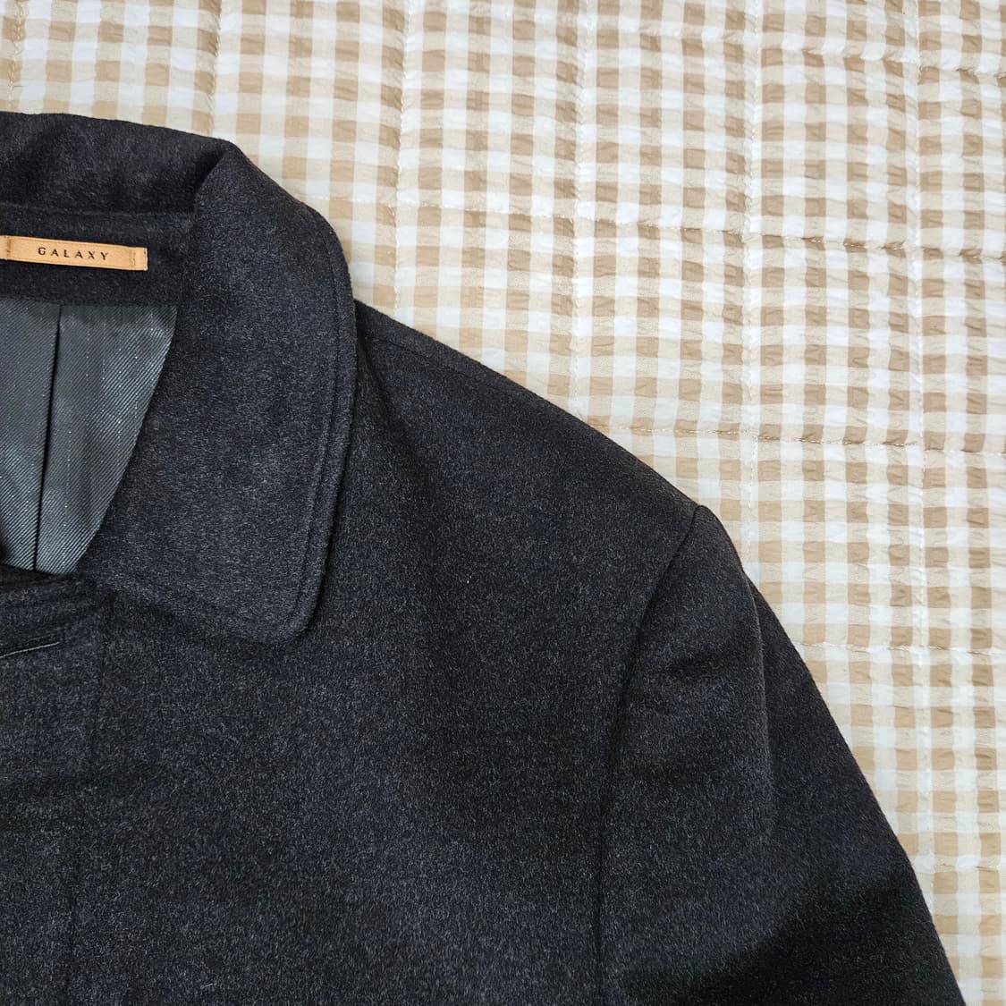 갤럭시 울 캐시미어 하프코트 남자100 상품이미지3