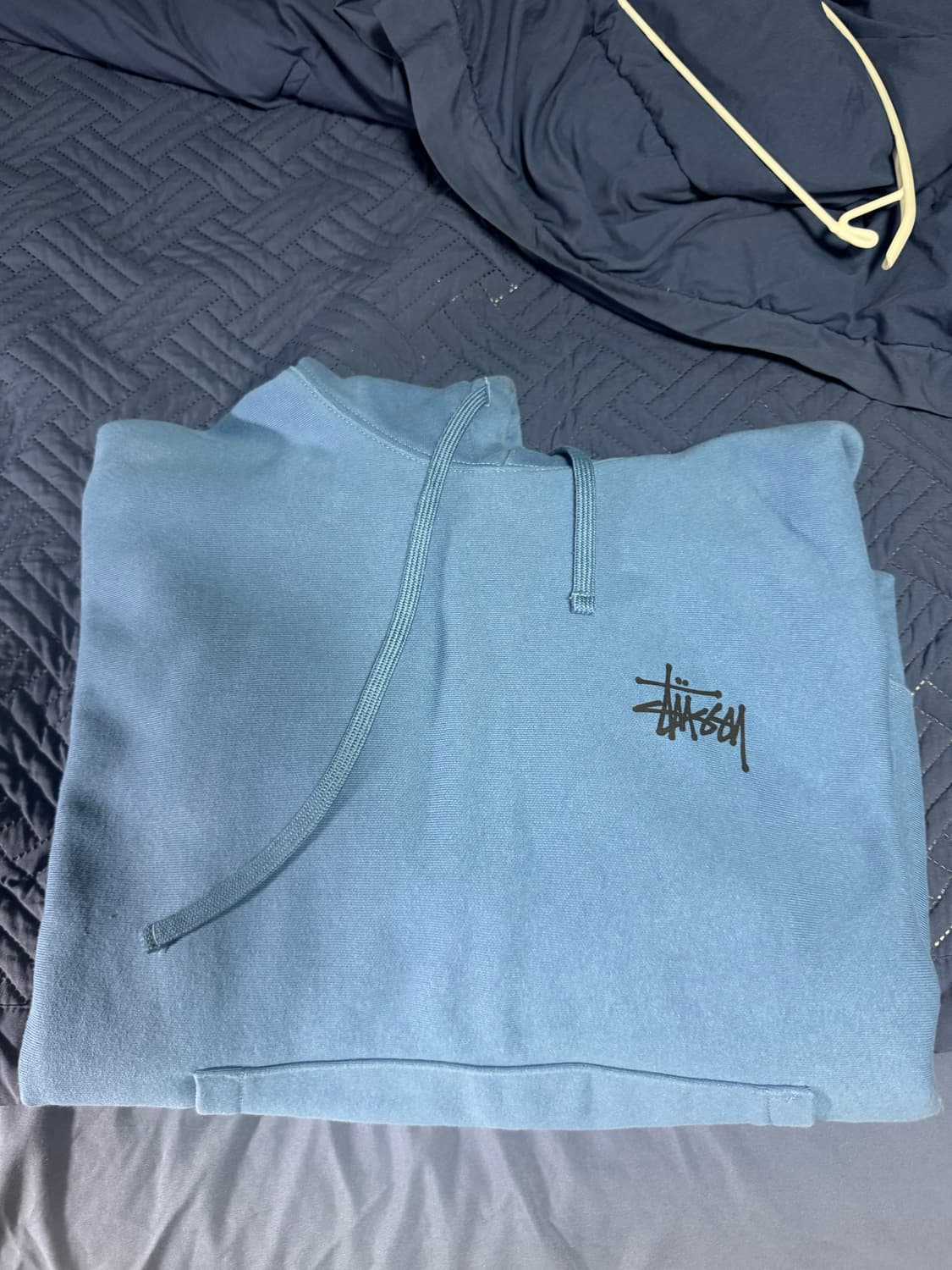 스투시 후드티 블루 m 상품이미지2