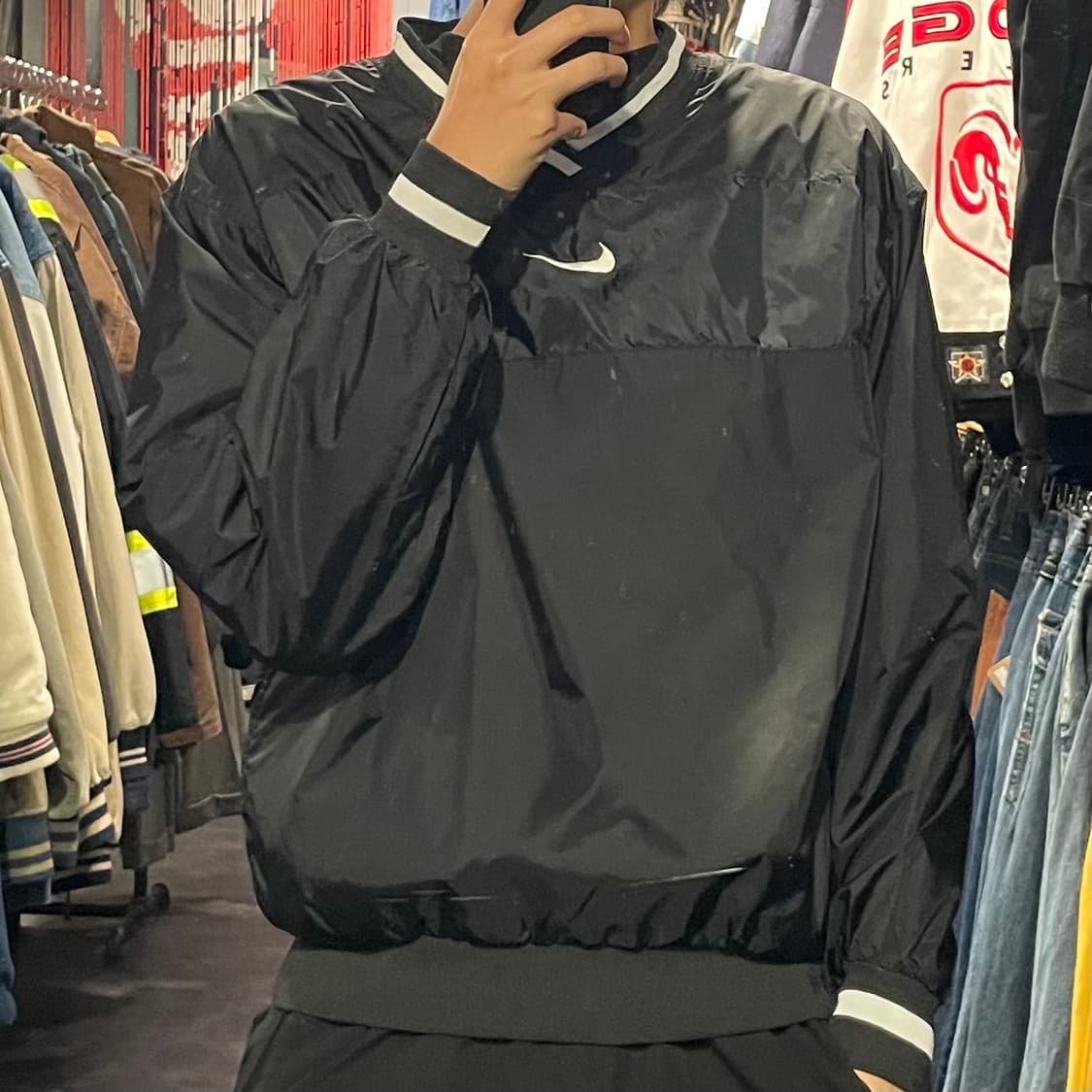 [IM] NIKE 나이키 블랙 미드스우시 웜업 상품이미지3