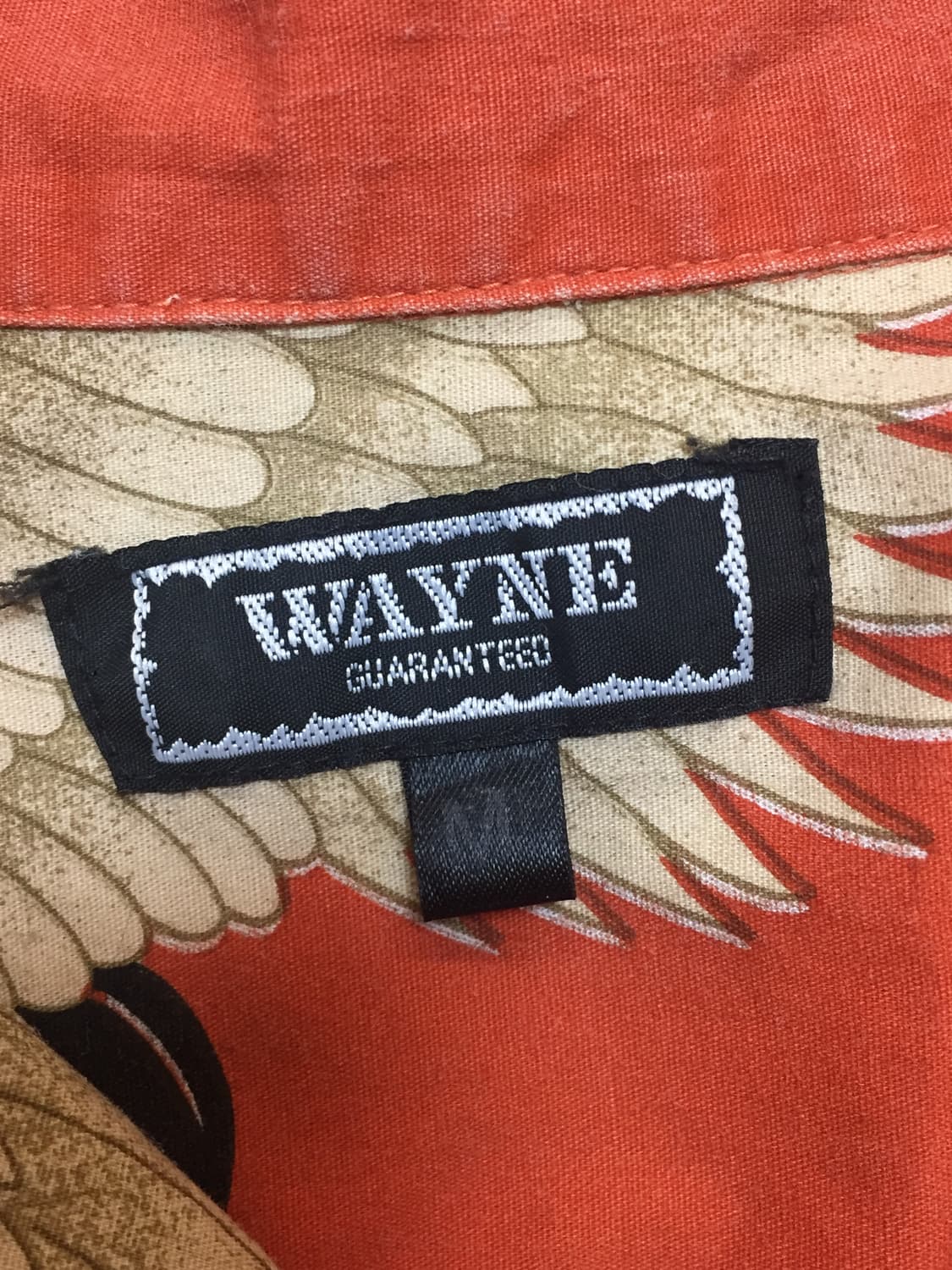 일본 빈티지 학 패턴 셔츠 상품이미지4