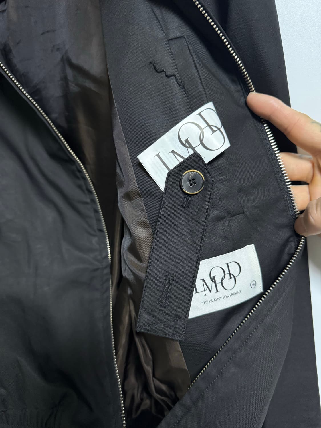 햄튼 치노 블루종 자켓 블랙 48 상품이미지7