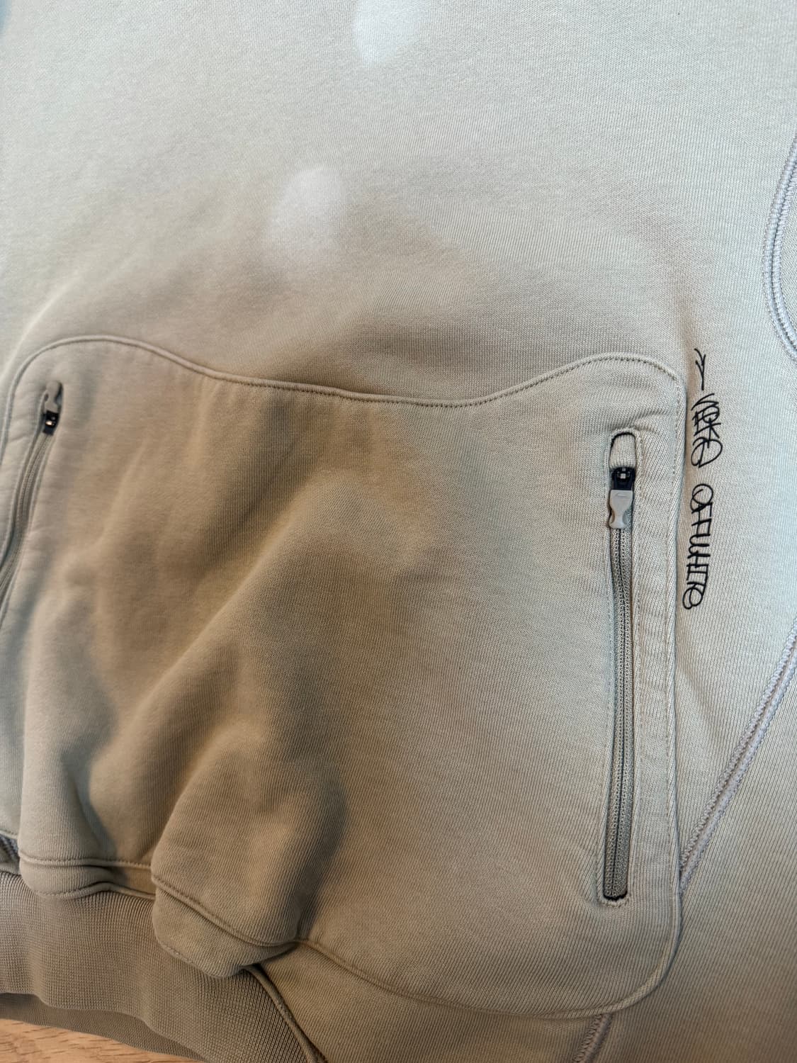 나이키x오프화이트 로고자수 후드티 L(2XL) 상품이미지4