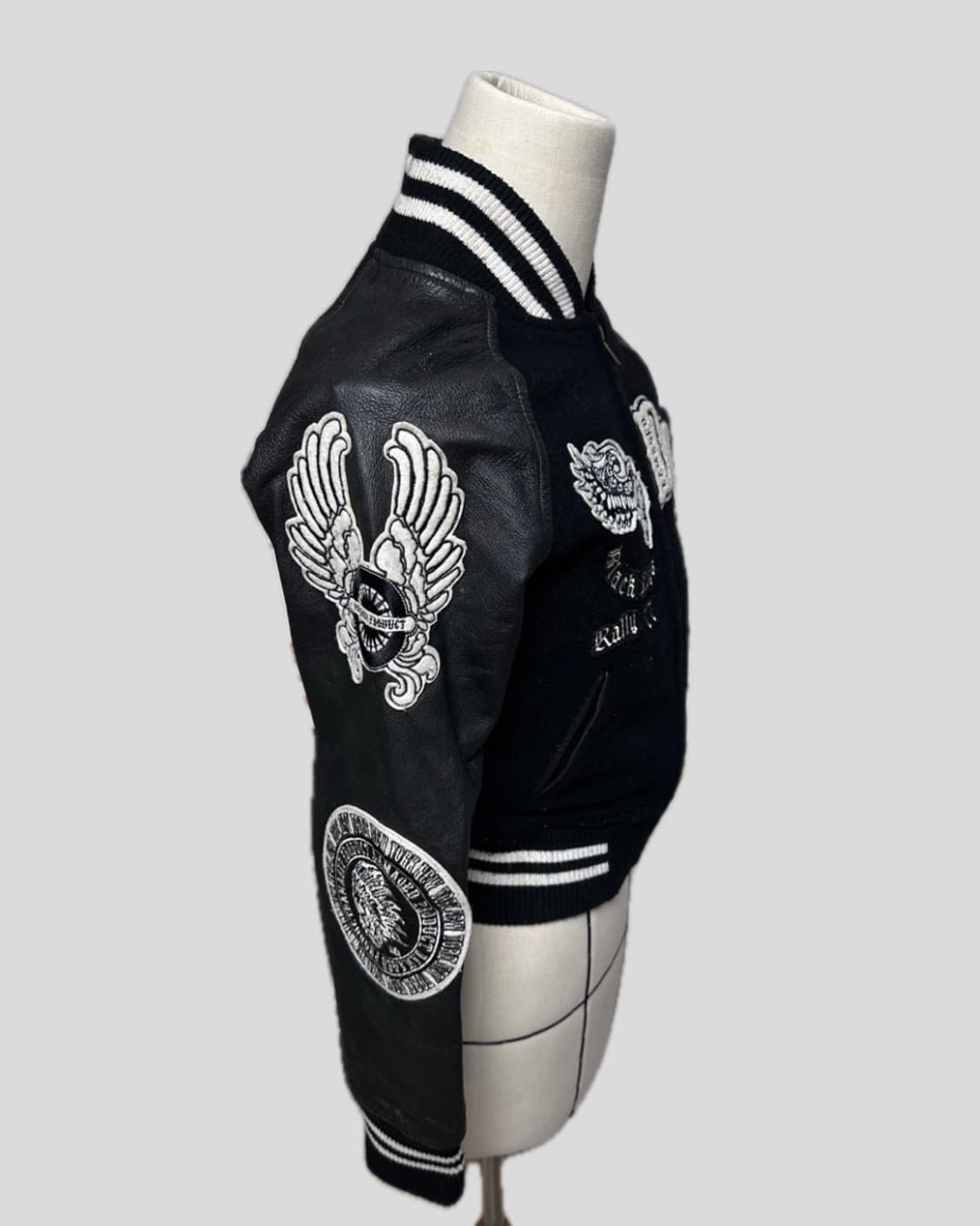 일본빈티지 가죽 봄버 자켓 상품이미지3