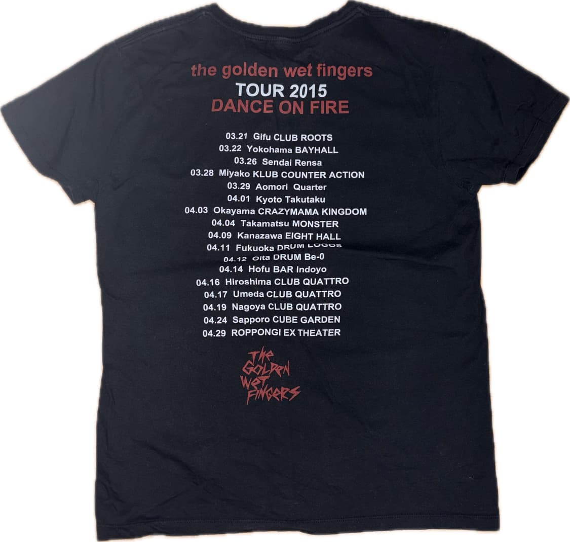 “the gold wet fingers” band tee 상품이미지3