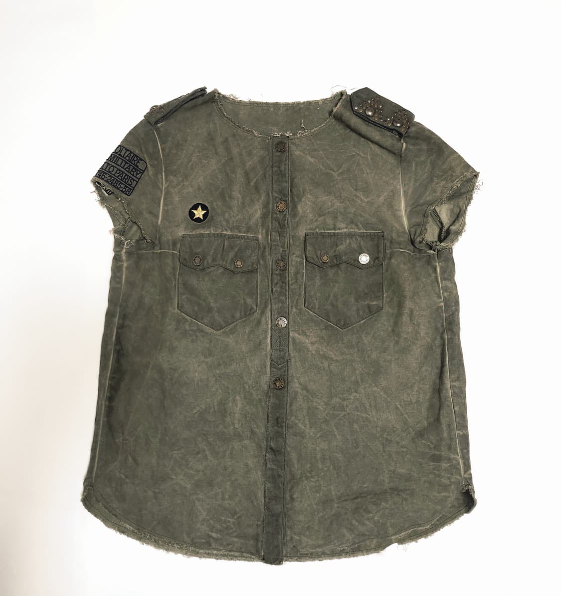 Zadig & Voltaire 빈티지 밀리터리 스타일 조끼  상품이미지2