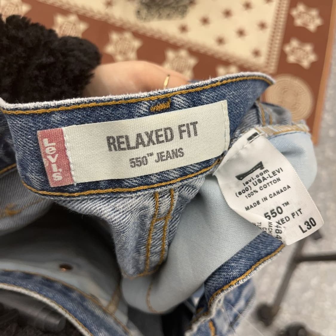 리바이스 550 빈티지 90's 와이드 데님팬츠 36인치 C09070 상품이미지6