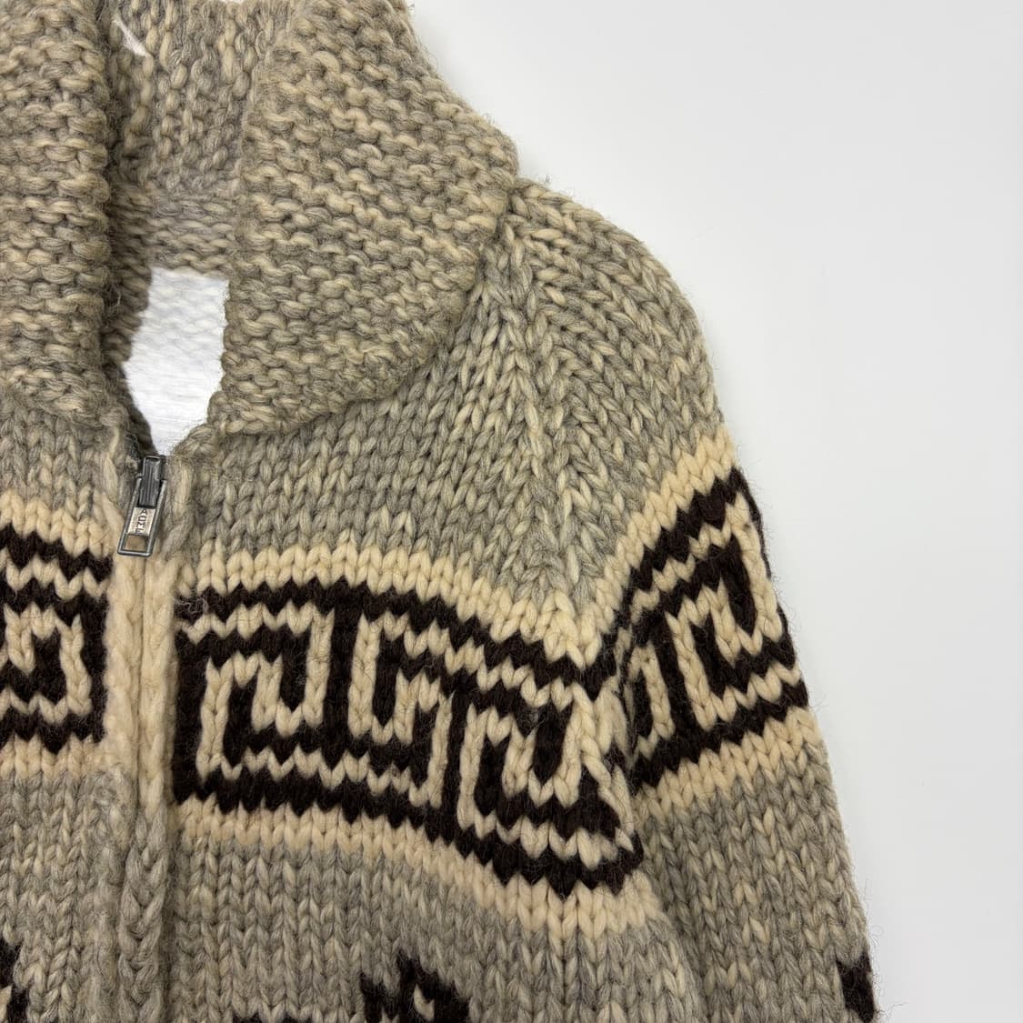 빈티지 코위찬 니트 집업 가디건 상품이미지3