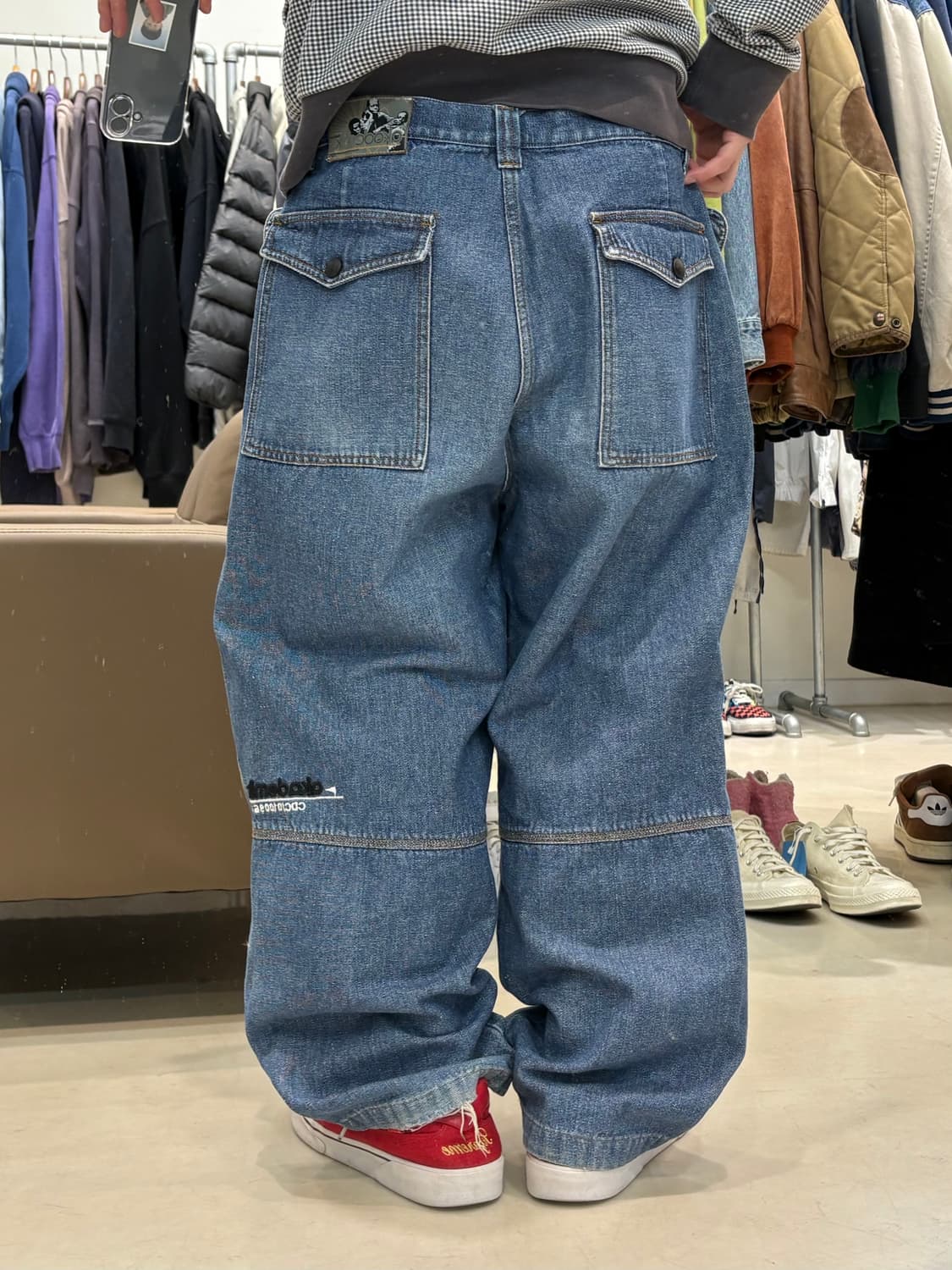 아카데믹스 데님 와이드 팬츠 상품이미지9