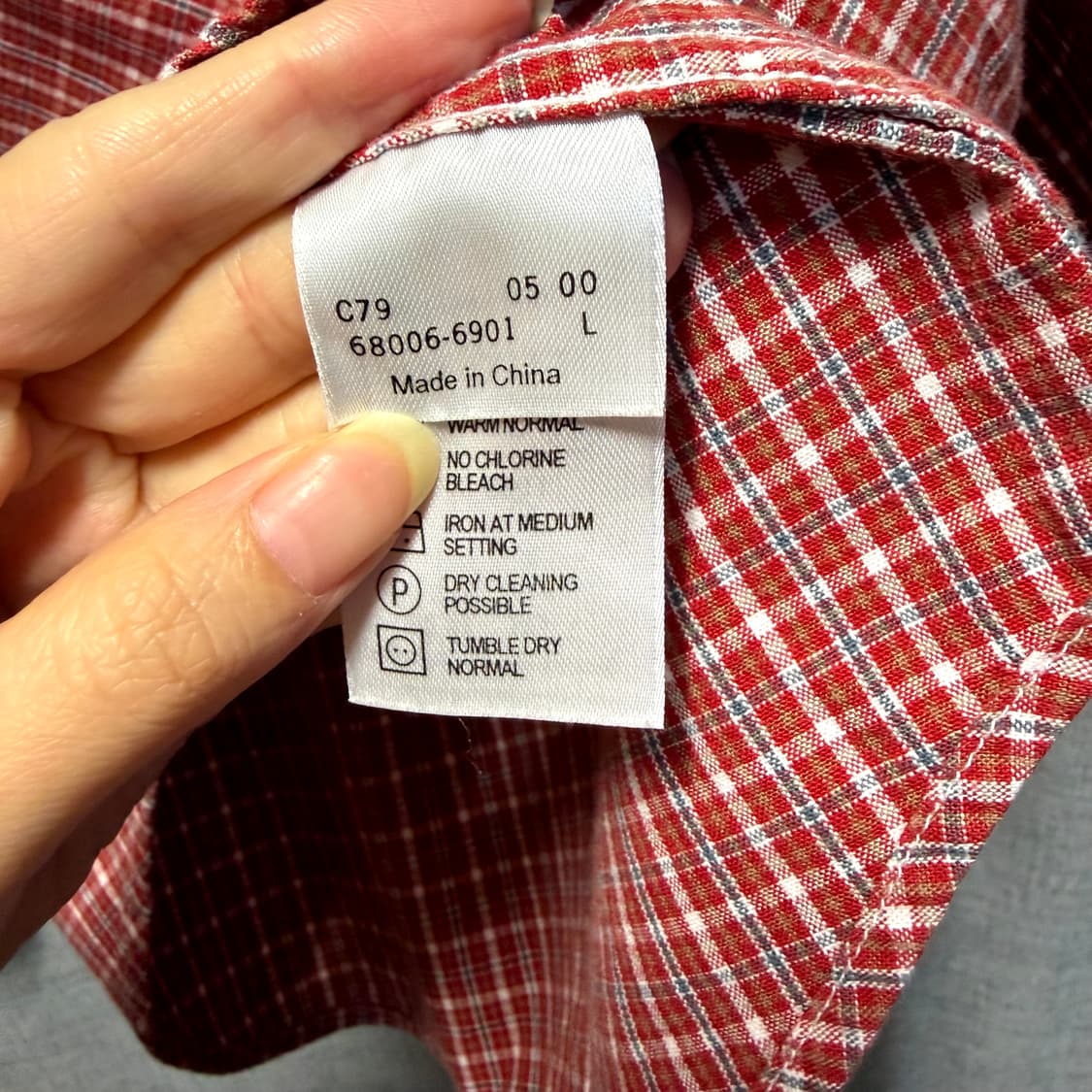 리바이스 레드탭 웨스턴 체크 포켓 셔츠  상품이미지5