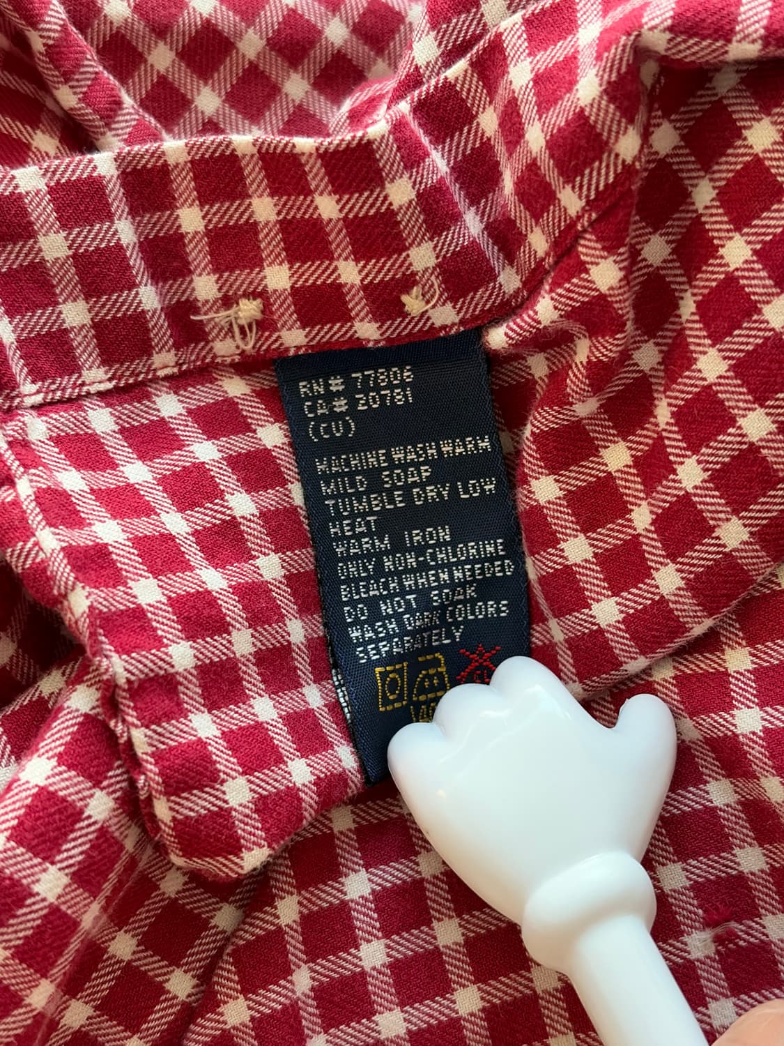 90s Tommy 타미 힐피거 체크 셔츠 M (103-105) 상품이미지7