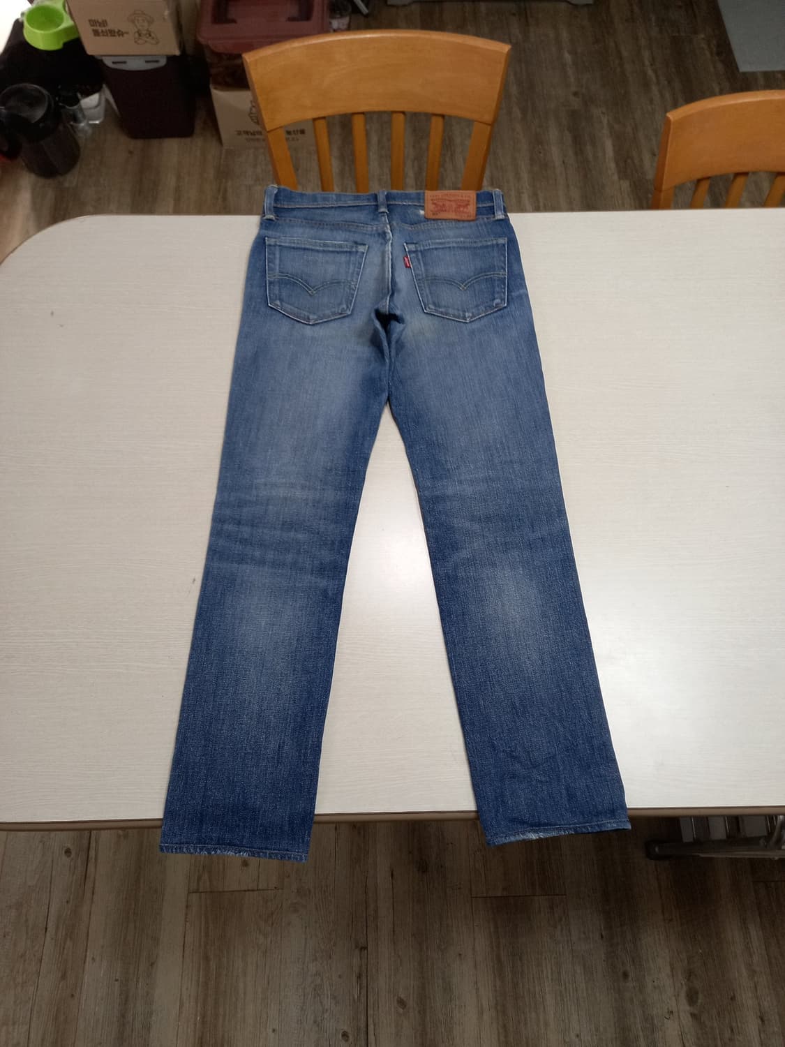 28 리바이스511 WhiteOak 데미지워싱 스판 리페어진 28-960 상품이미지2
