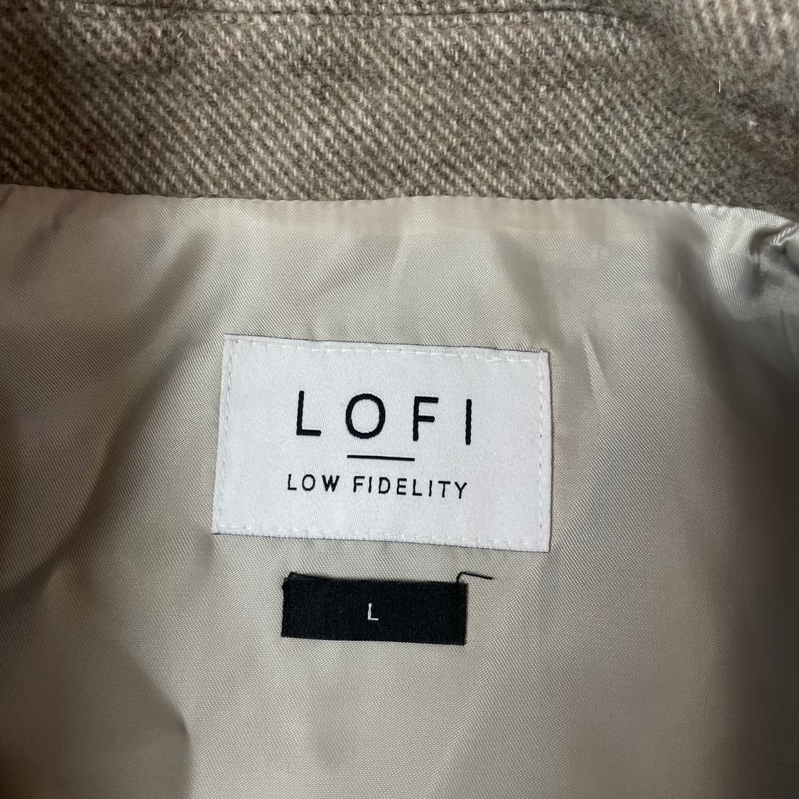 LOFI 울 블렌디드 더스티 베이지 블루종 L 상품이미지4