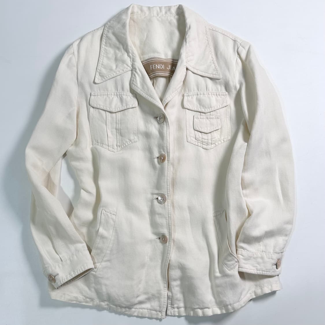 90s 펜디 린넨/코튼 자켓 상품이미지1