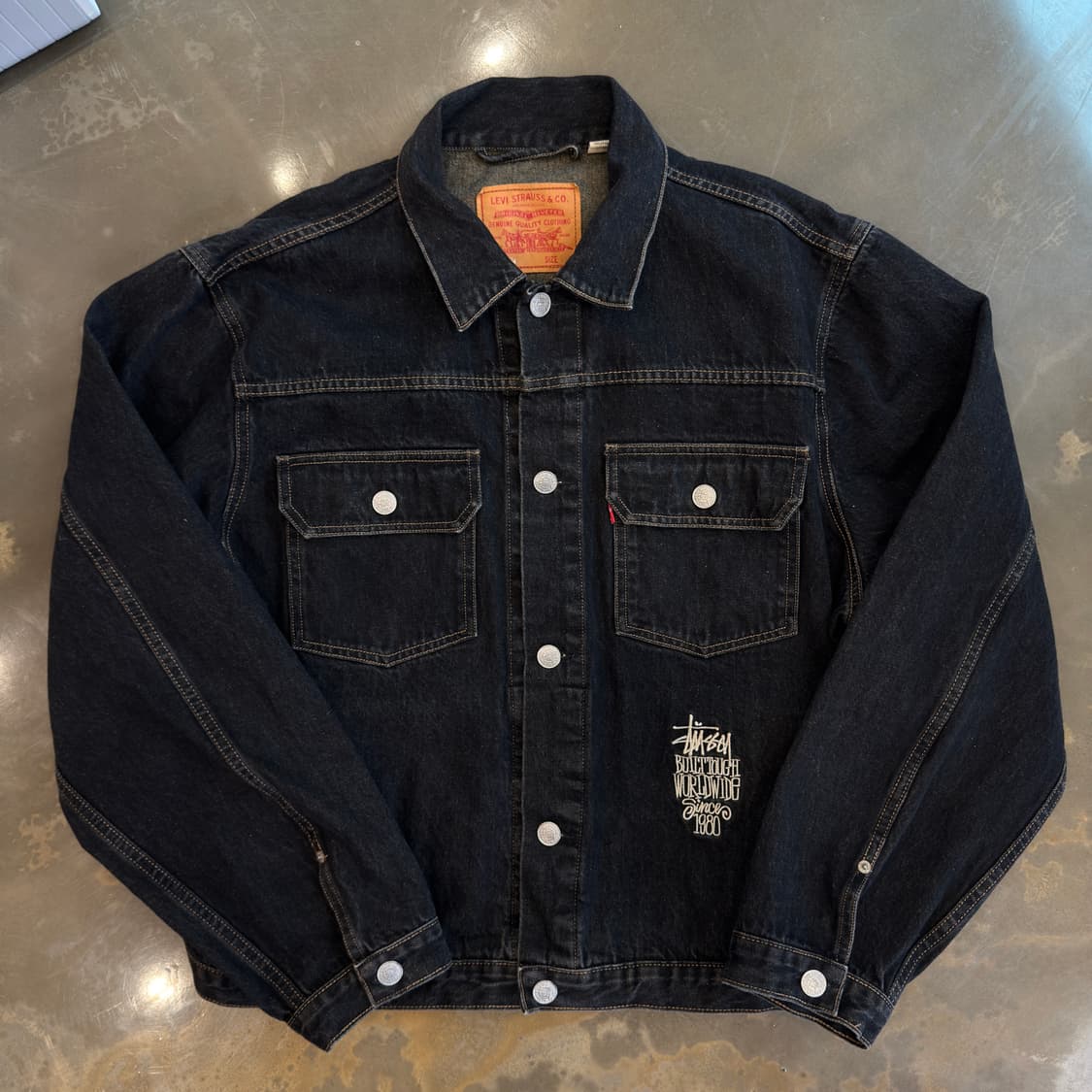 리바이스 X 스투시 데님 트러커 자켓 상품이미지1