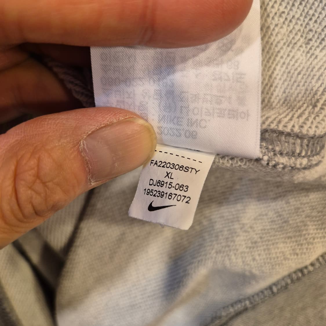 XL 나이키 그레이 맨투맨  상품이미지5