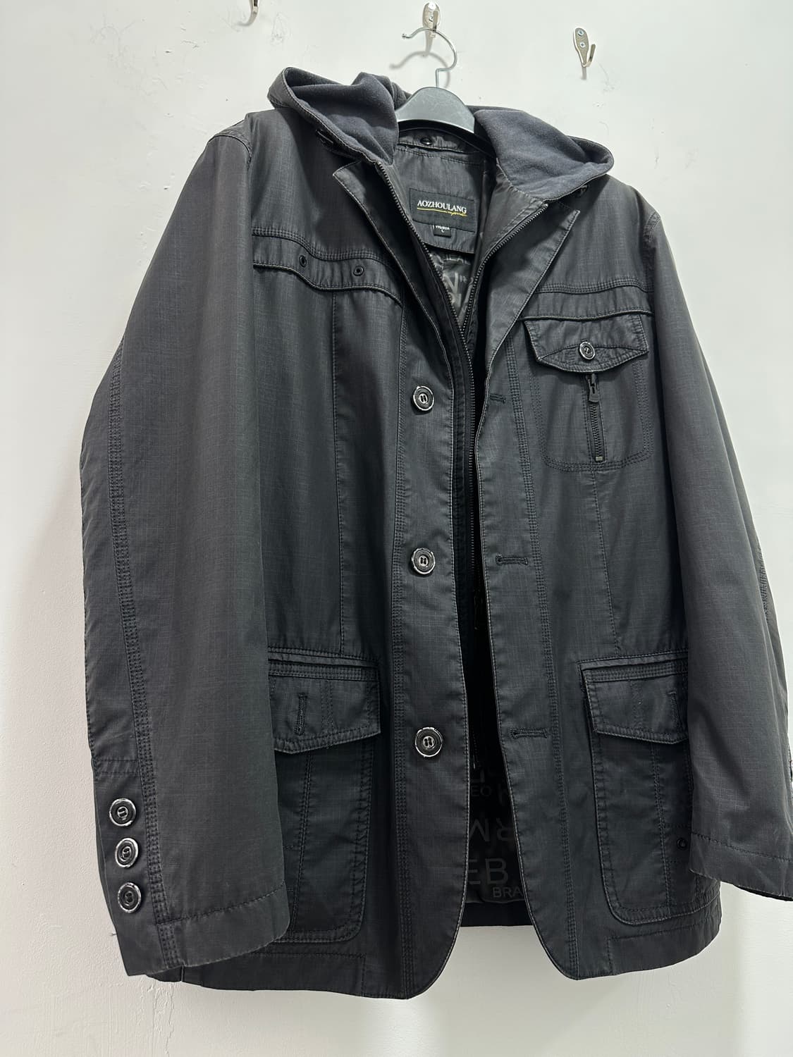 Vintage fake layered hoodie jacket 상품이미지6