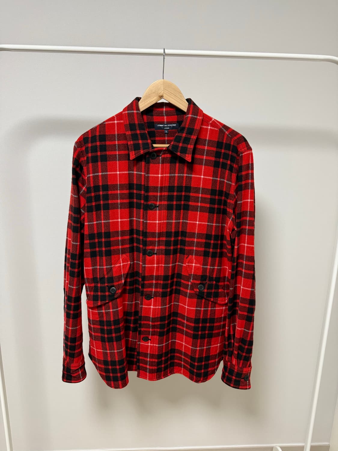 Comme des garcons homme 플란넬 셔츠 자켓 상품이미지1